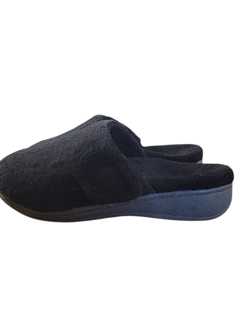 Vionic Black Plush Slide - Picture 2 of 5